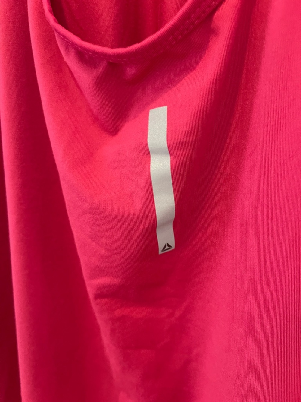 Reebok Short-Sleeve Scoop Neck Tops in Hot Pink and Black - Picture 5 of 12